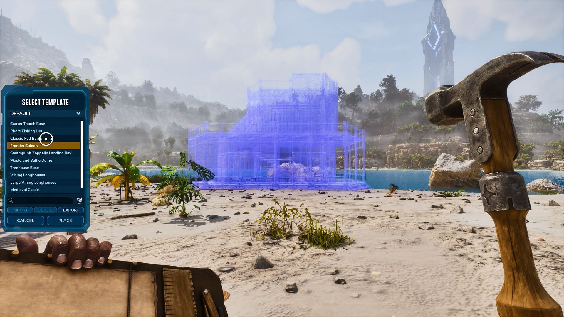 Using the Template Hammer to build (Image via Studio Wildcard)